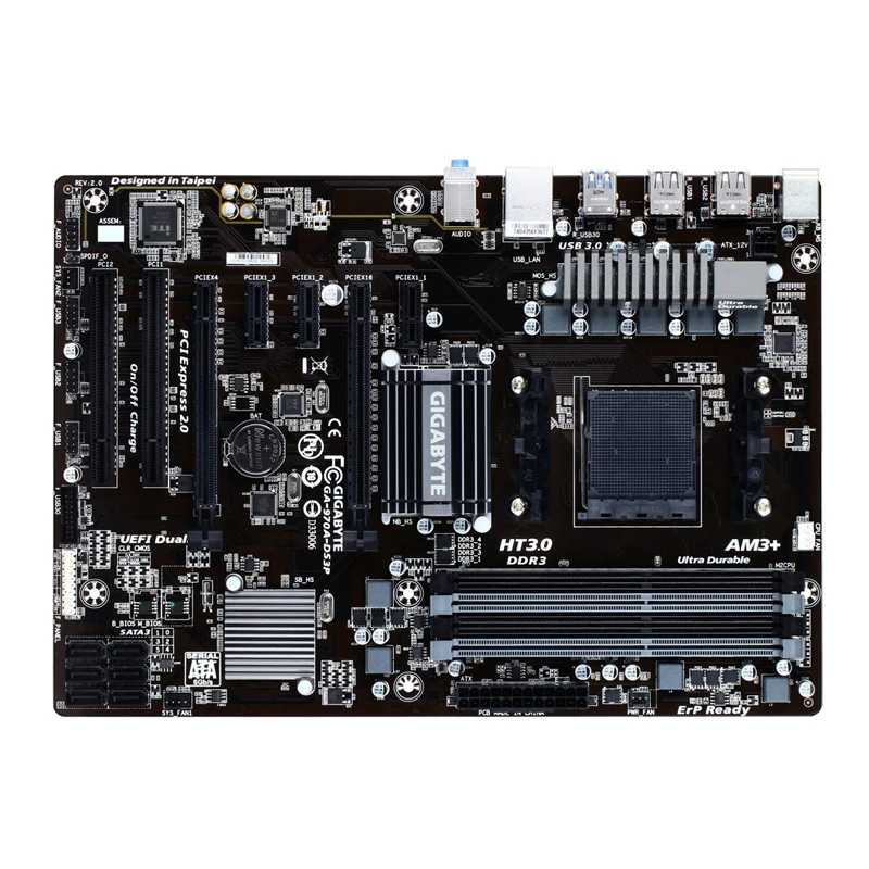 Gigabyte 970A-DS3P AM3/AM3+ New Desktop PC Computer Motherboard ATX DDR3 32GB Placa Mae For AMD Eight Core 970 Game Mother Board |