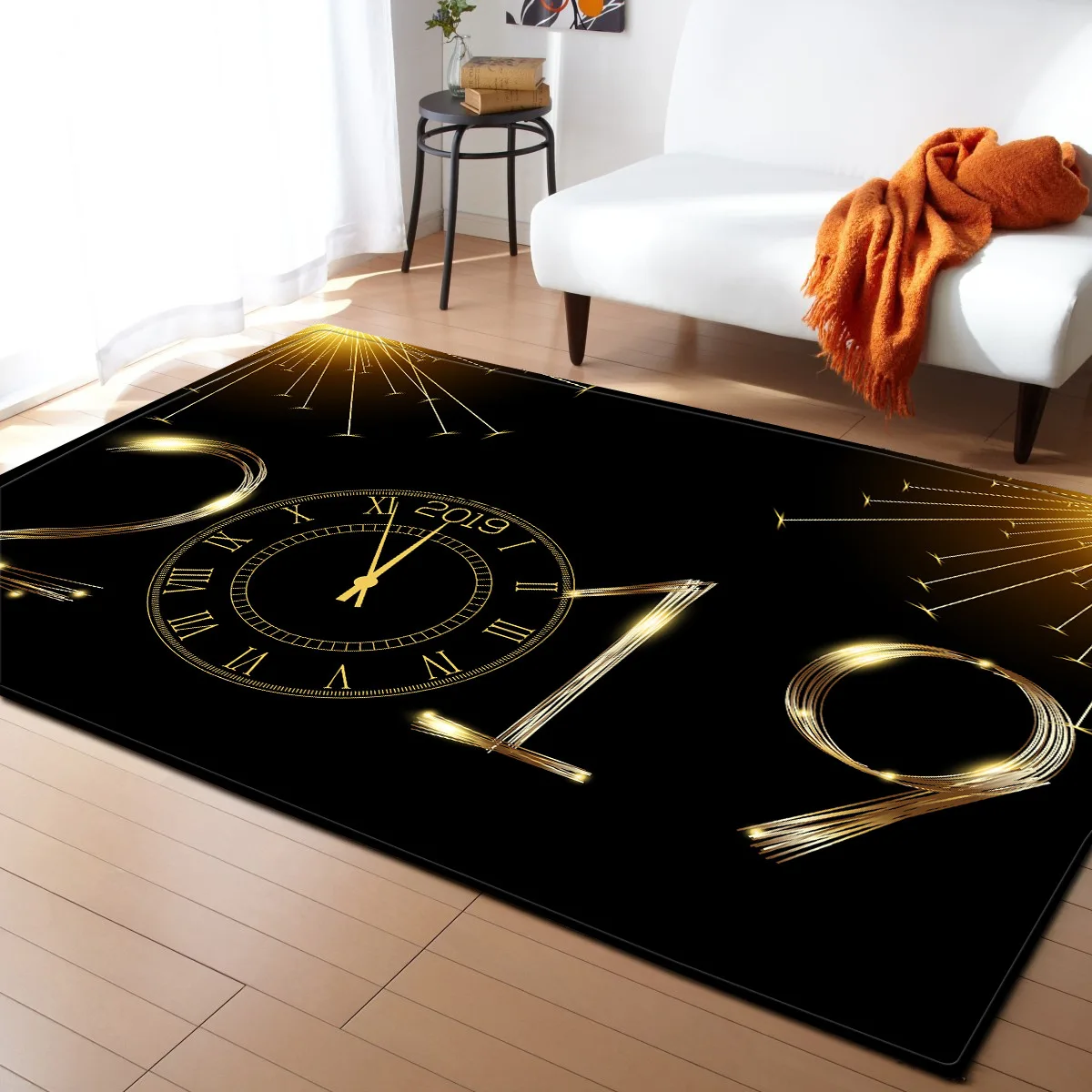 Европейский стиль Новый год ковер для гостиной Спальня прикроватные