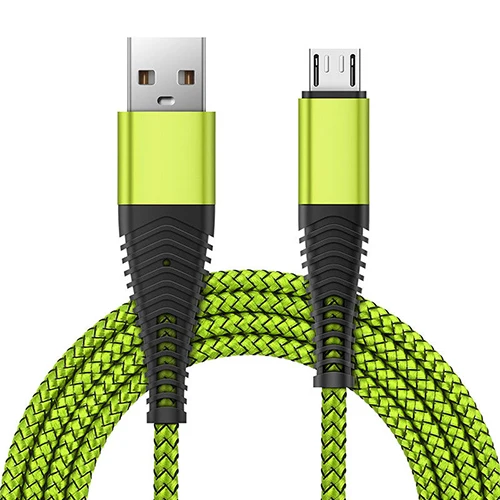 Green 1 м 2 м 3 м микро USB кабель для быстрой зарядки телефона для samsung S4 S5 S6 S7 Edge для samsung Galaxy A3 A5 A7 - Тип штекера: Green