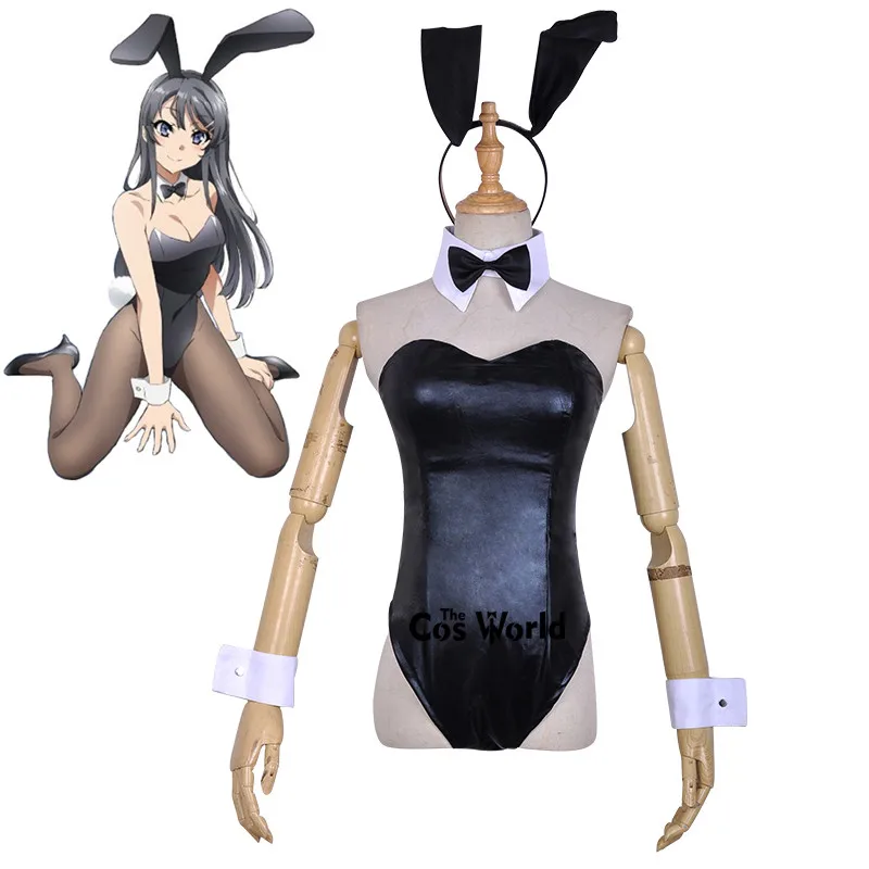 Seishun Buta Yarou wa Sakurajima Mai сексуальное платье с кроликом для девочек униформа наряд