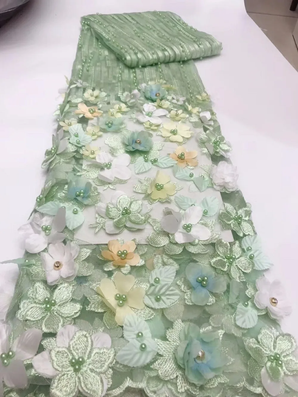 Ткань в африканском стиле кружевная ткань с очаровательной вышивкой камнями