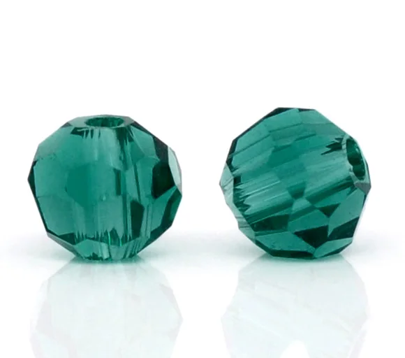 DoreenBeads популярный новый стеклянный шар свободного покроя зеленый малахит