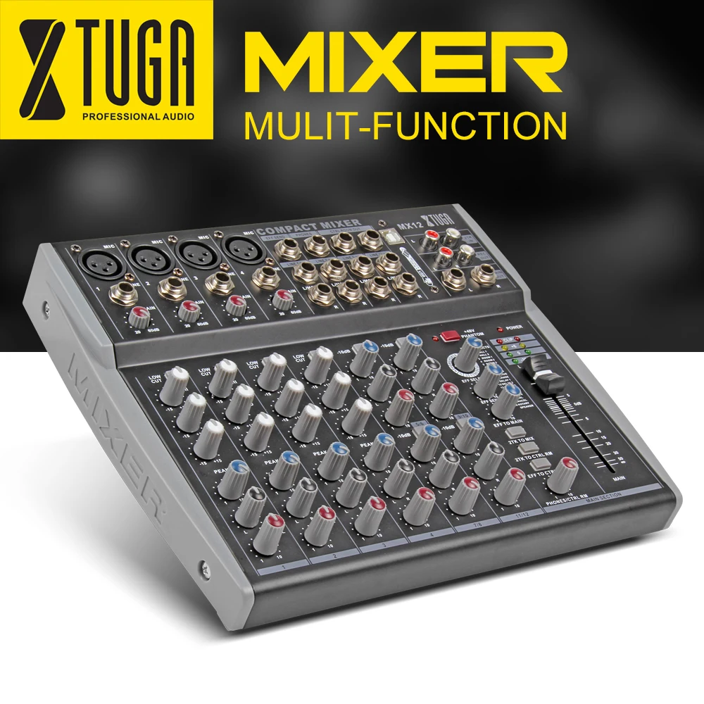 XTUGA аудио UHF Беспроводные микрофоны и микшер звук с экраном расстояние 2 канала гарнитура микрофон системы сцены караоке бар Вечерние