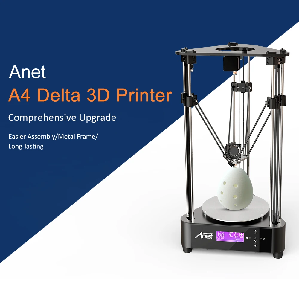 Anet A4 Delta 3d принтер 3D DIY принтер набор размер печати 200*210 мм машина коробка легко собрать с 0,5 кг PLA нити и amp