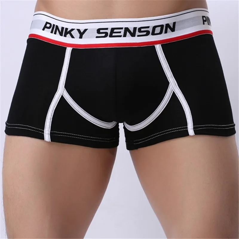 PINKY SENSON 5pcs/lot Men's Three-Dimensional Penis Pouch Boxers Male Bulge Fitness Underpants Gay Modal Sleepwear S M L XL XXL