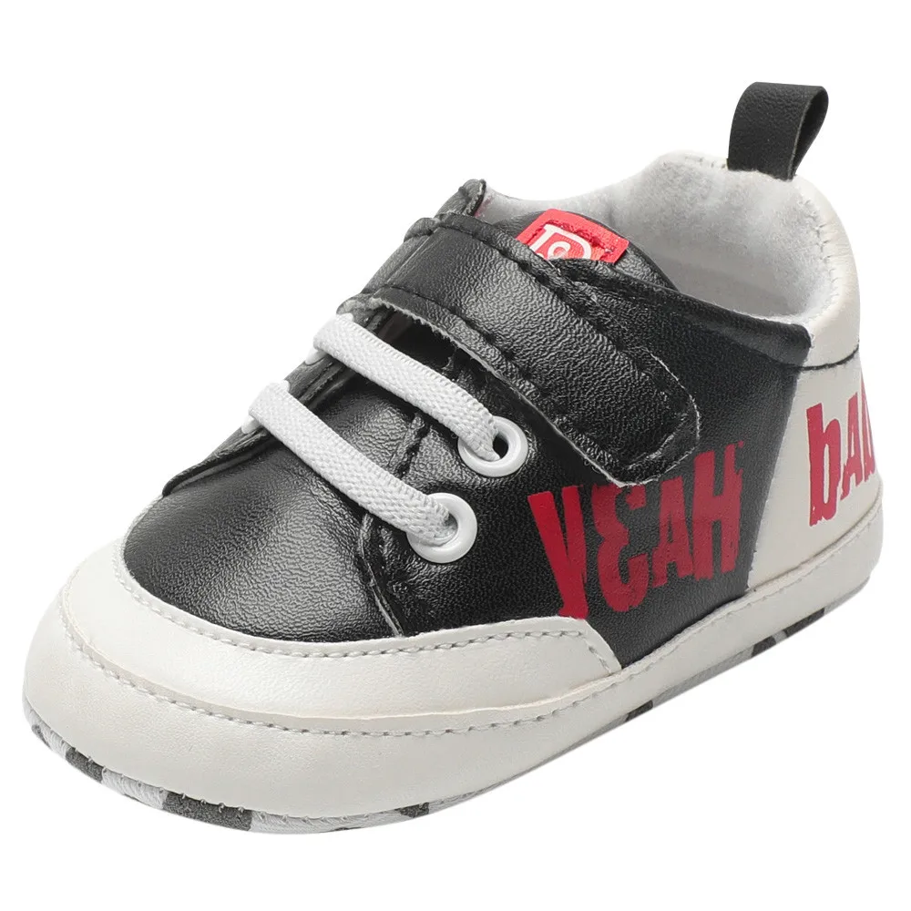 Лидер продаж 2018 модные туфли для новорожденных мальчиков и девочек однотонные