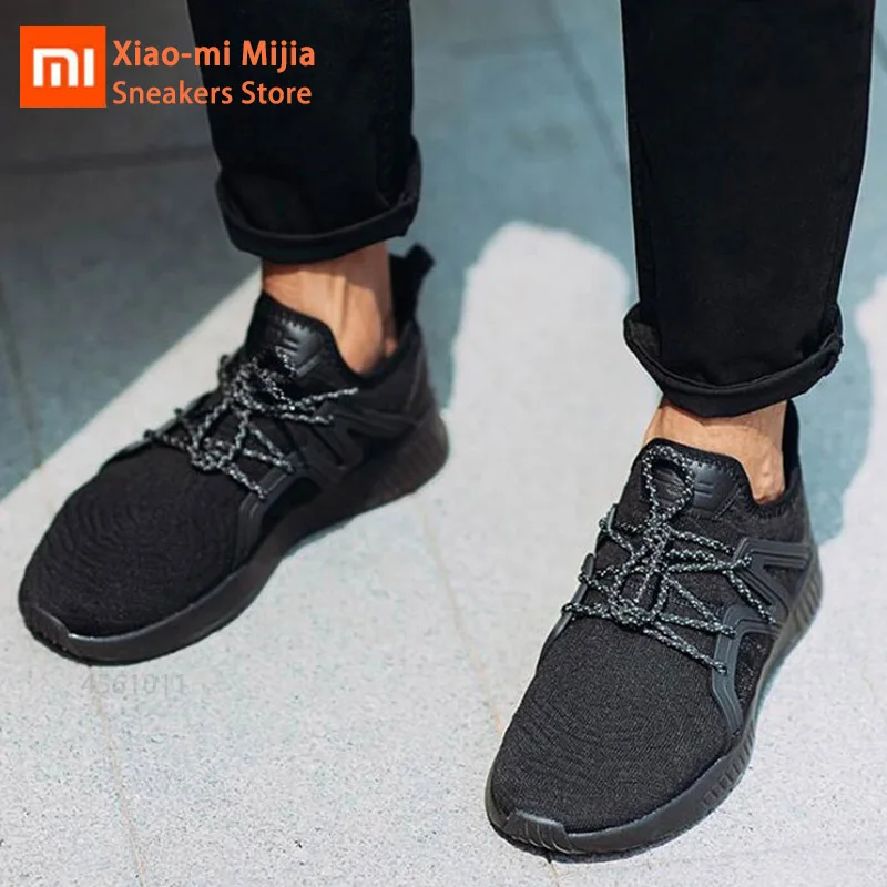 Xiaomi Mijia youpin 90-piece мужская обувь для бега, бега, ходьбы, спортивная обувь, на шнуровке, Спортивная, дышащая сетка, мужские уличные кроссовки