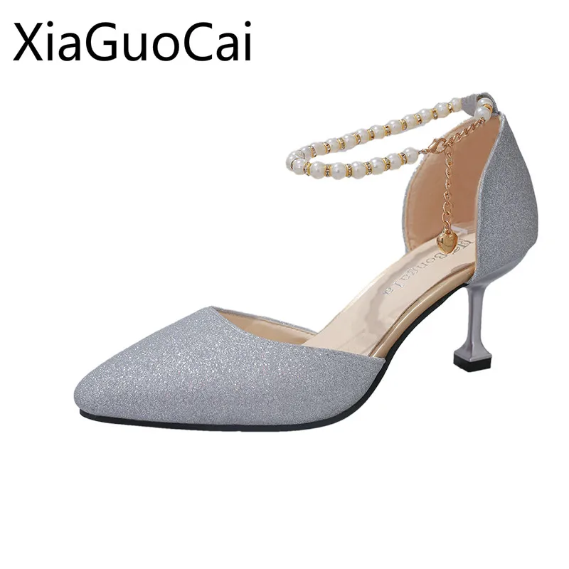 Туфли с красной подошвой Модные женские высокие ботинки на каблуках прямой