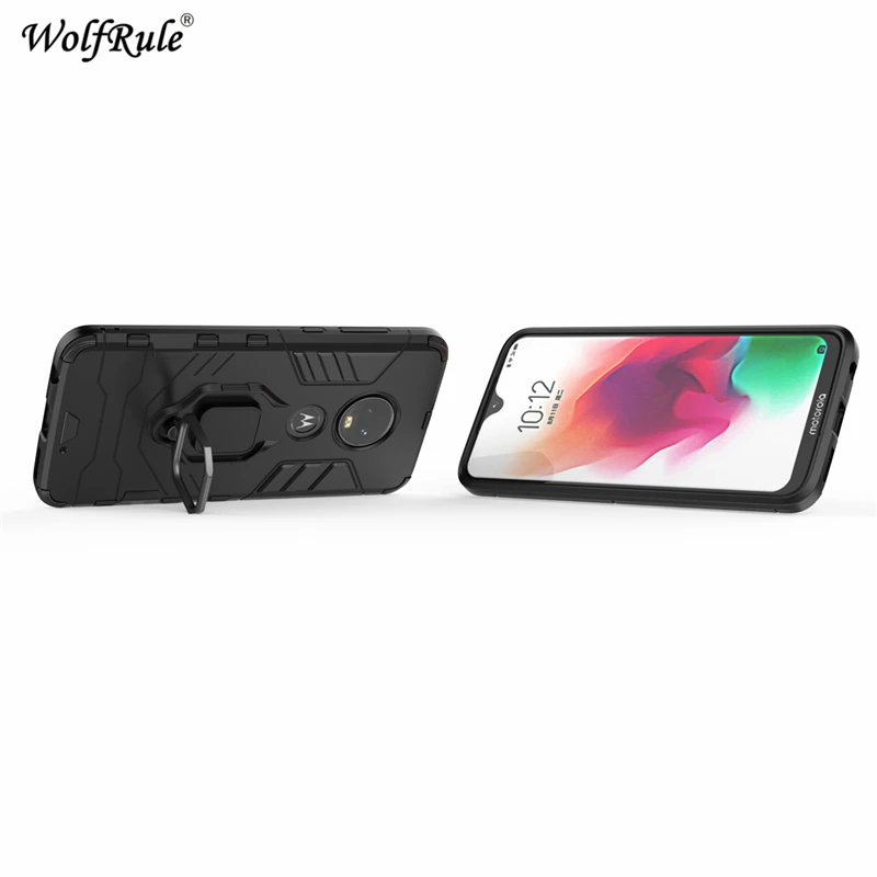 Магнитный чехол-держатель для Motorola Moto G7 Plus прочный металлический чехол-подставка