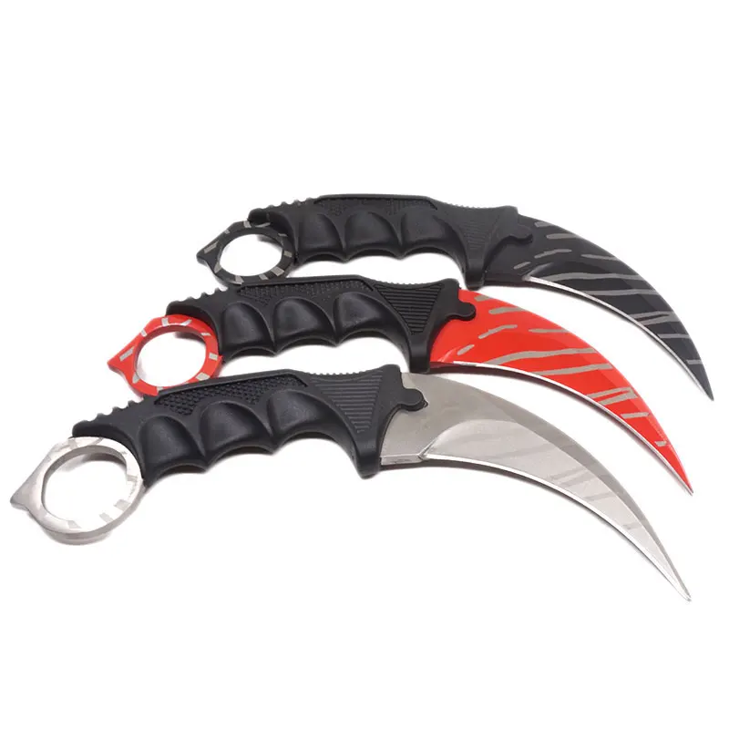 CS GO Karambit ножи тактический карманный нож Лезвие из нержавеющей стали Открытый EDC