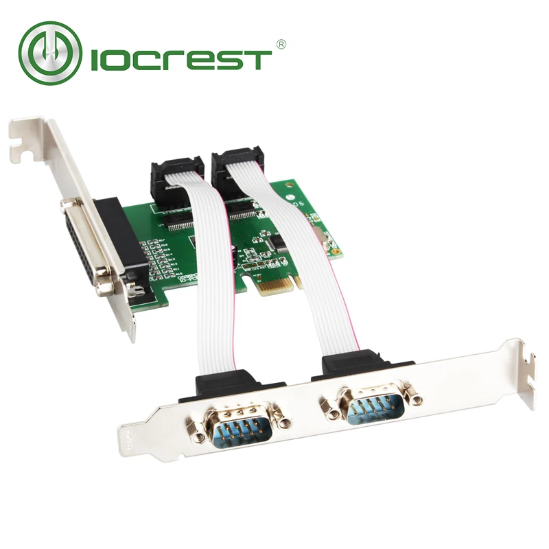 IOCREST PCIe 2 порта DB9 Серийный RS232 и 1 порт DB25 параллельный принтер (LPT1) I/O контроллер