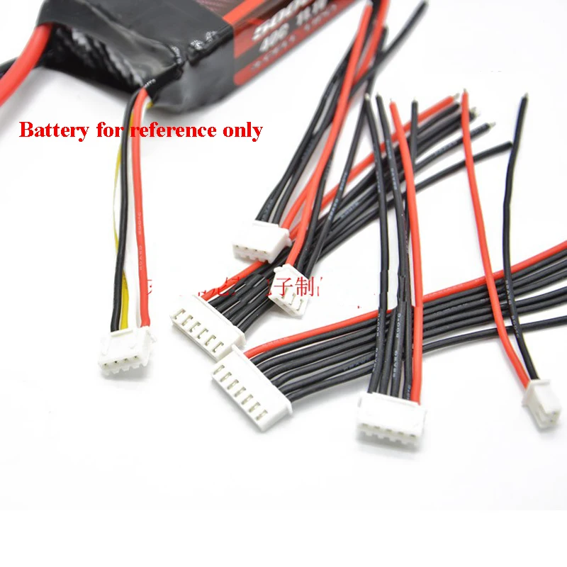 20 шт 10 15 см 22AWG силиконовый кабель Lipo батарея 1 2 3 4 5 6/7/8 s/9 s Баланс разъем зарядки