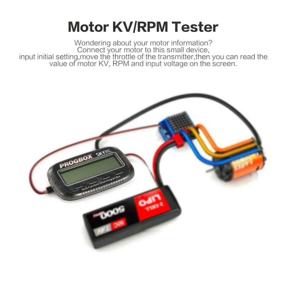 SKYRC SK-300046 PROGBOX Six-in-one для RC модели ESC установка серводвигателя КВ/об/мин тестер Lipo батарея монитор