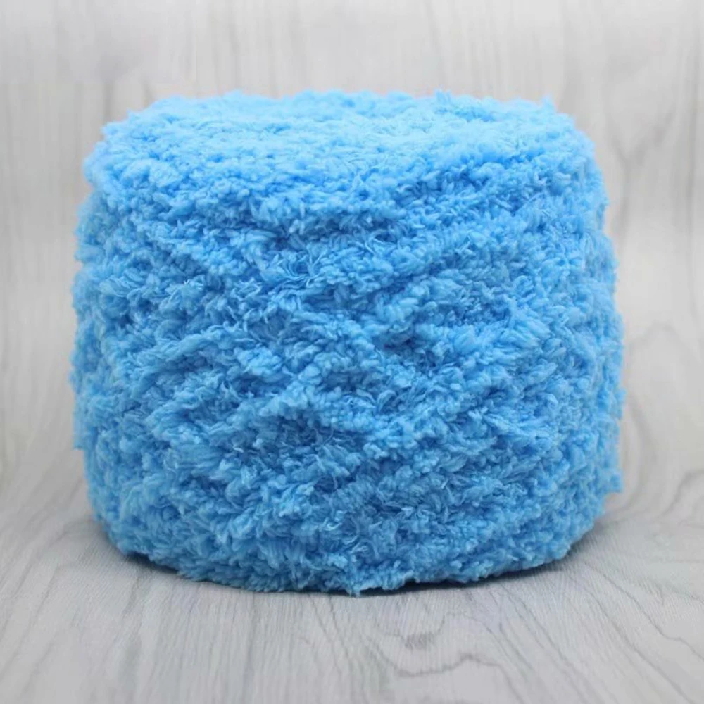 100 г теплая и мягкая натуральная ручная тканая шерсть 3PLY коралловый кашемир Плюшевые Пушистые пряжа тканевая лента шерстяная шапка пряжа - Цвет: 15