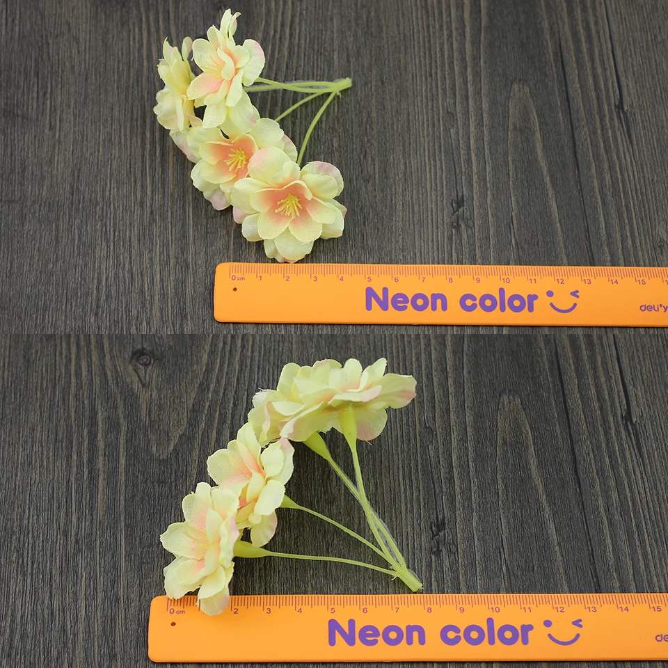 Оптовая продажа 50 шт. искусственные гортензии головы шелковые цветы вишни для