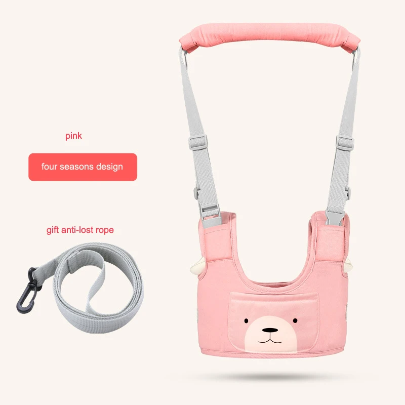 cloth pink Новые Ходунки для малышей, поводок для ребенка, обучающий ходьбе Детский пояс безопасности ребенка младенческой ходьбы Пояс съемный - Цвет: cloth pink