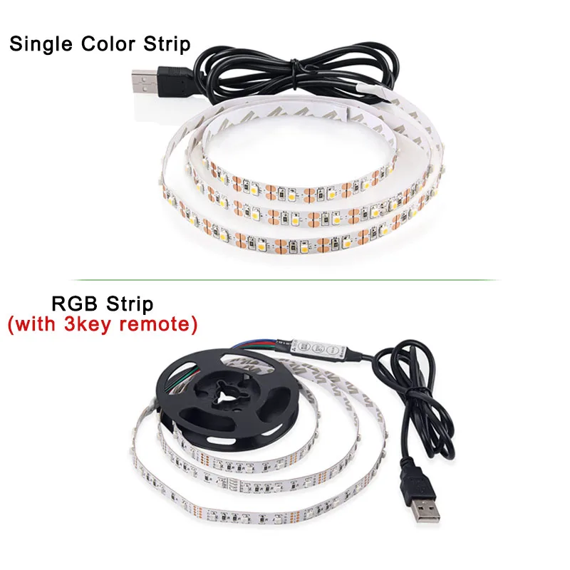 Светодиодная лента Goodland гибкая светящаяся SMD 3528 с питанием от USB 2 м 3 5 в