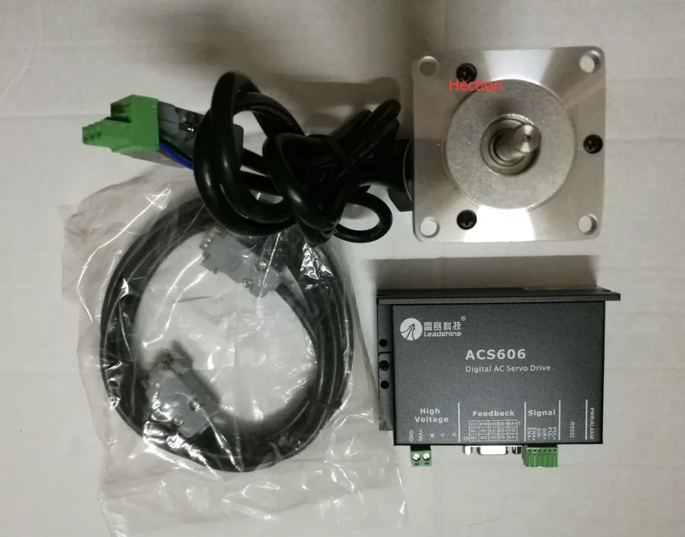 Сервопривод с ЧПУ Leadshine servo drive ACS606 работает 36-60 В постоянного тока и бесщеточный Серводвигатель BLM57180-1000 кодировщик 1000 линий