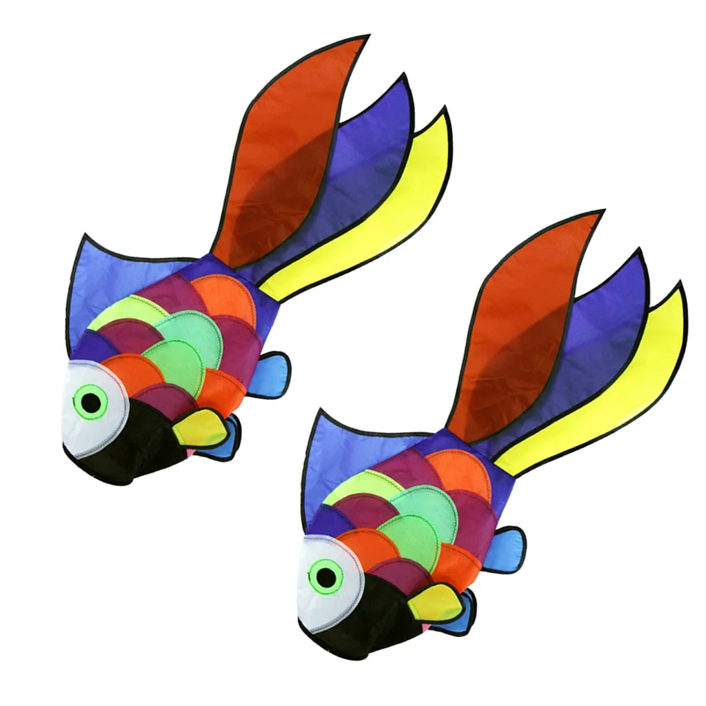 2 Шт Радуга рыба кайт Windsock открытый сад парк Декор Дети линия Прачечная наборы