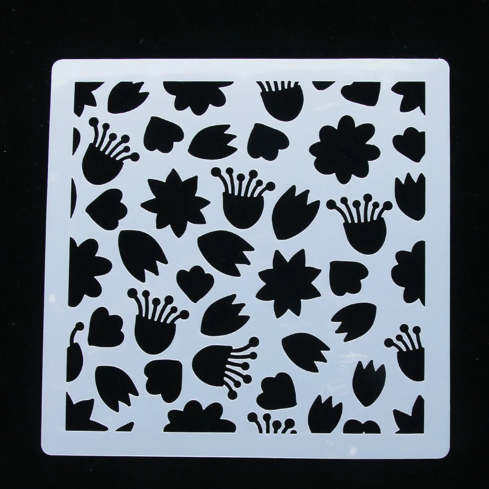 Животные медузы цветок многоразовые трафареты аэрограф живопись на холсте торт