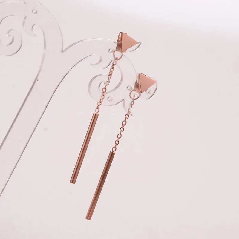 Женские винтажные серьги boucles d oreille femme розовый треугольник золотого цвета