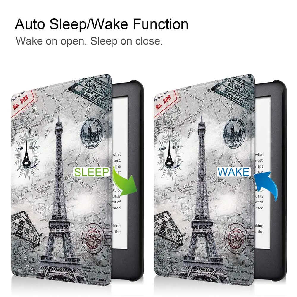 Кожаный чехол OULLX для Amazon новый смарт kindle 2019 с функцией сна Новый Kindle Touch 10 (10 е