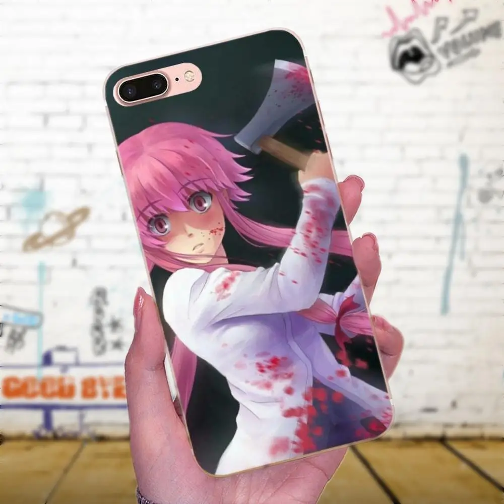 Для Galaxy J1 J2 J3 J330 J4 J5 J6 J7 J730 J8 2015 2016 2017 2018 mini Pro мягкий с рисунком из ТПУ аниме Mirai Nikki