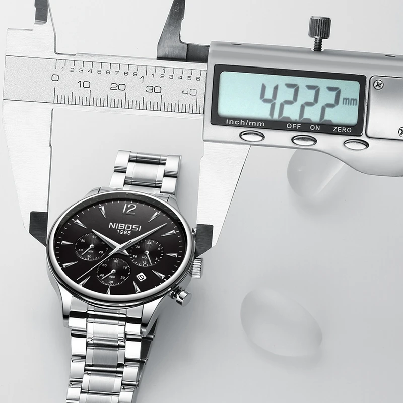 Часы наручные NIBOSI Мужские кварцевые роскошные Брендовые спортивные