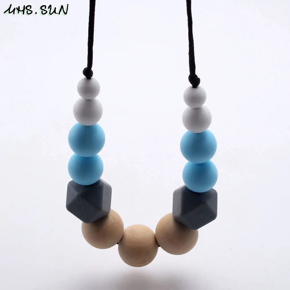 MHS. SUN детские силиконовые бусы-грызунки для детей подарок мам кормящих