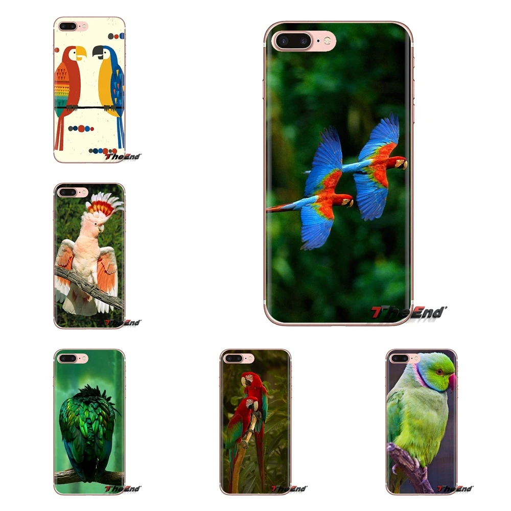 Мягкий чехол для HTC One U11 U12 X9 M7 M8 A9 M10 E9 Plus Desire 630 530 626 628 816 820 830 Rainbow Garden Bird Ringneck Parrot |