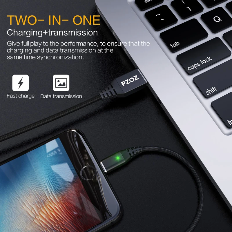 PZOZ Usb type c Магнитный кабель C адаптер зарядное устройство для samsung S9 xiaomi redmi note 7