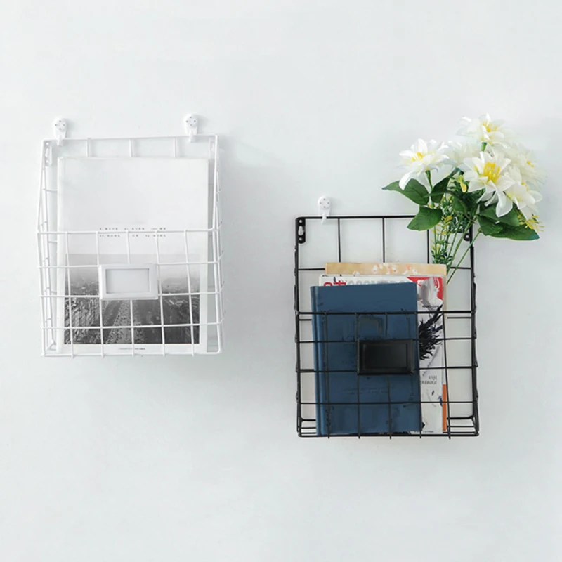 1 шт. 35*27*8 см настенная металлическая стойка для хранения дома и офиса журнальная