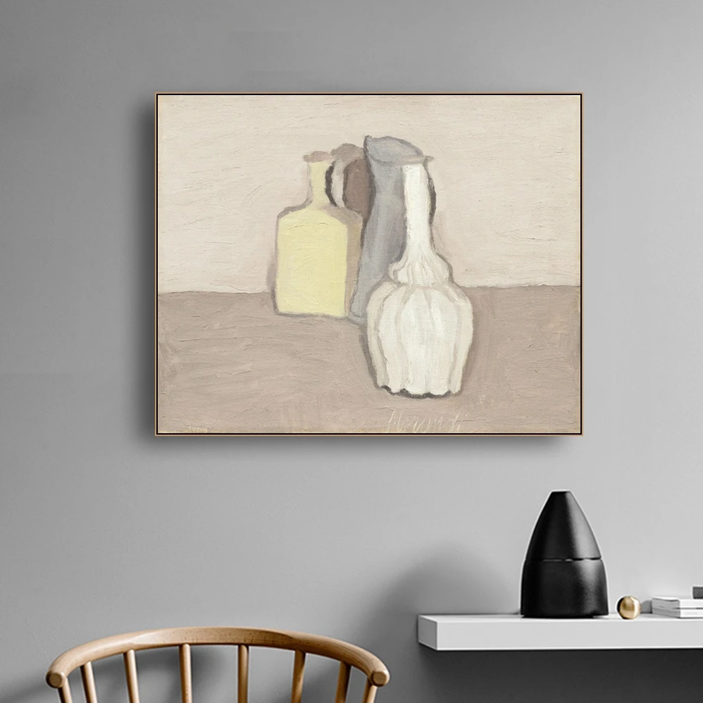 Laeacco Классическая живопись каллиграфия Morandi натюрморт холст с печатью постера