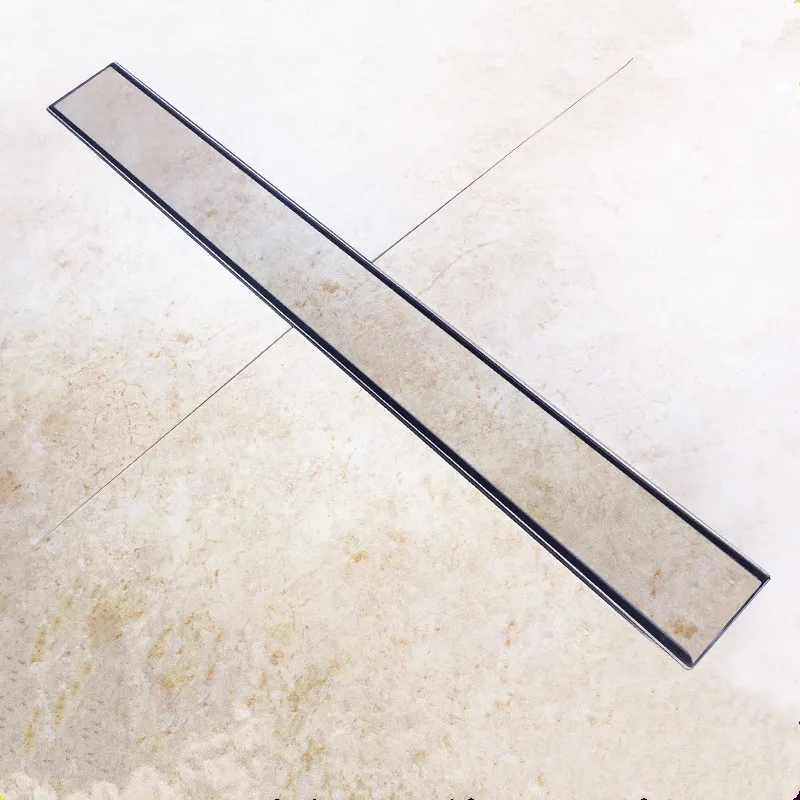 Бесплатная доставка линейный напольный Слив для ванной комнаты из нержавеющей