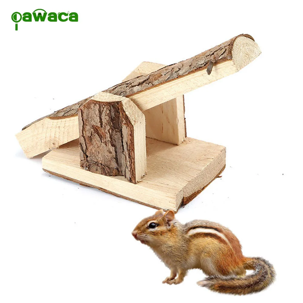 Натуральный Деревянный хомяк Seesaw качели для хомяков игрушка забавный хомяк Seesaw маленький хомяк аксессуары для животных принадлежности для движения