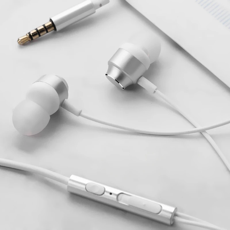 Мини наушники в ухо 3 5 мм проводные стерео с микрофоном для телефона ПК MP3