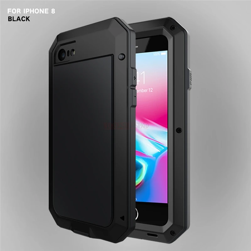 Сверхмощный защитный металлический алюминиевый чехол Doom Armor для iPhone 7 8 Plus 6 6 S X XS MAX XR SE 5 5S противоударный пылезащитный чехол