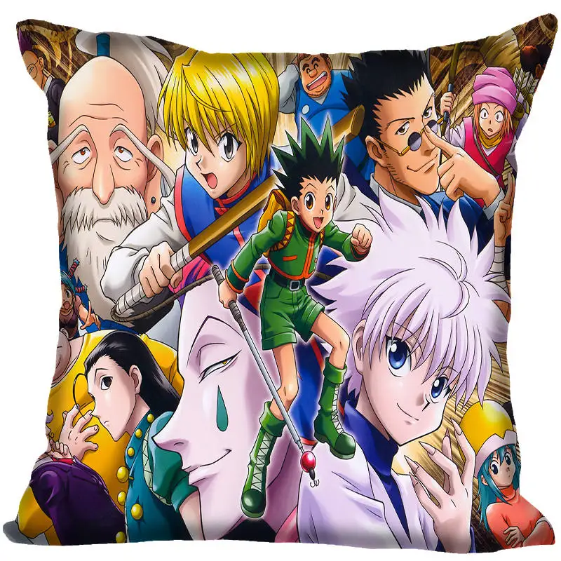 Новое поступление, наволочка для подушки Hunter X Hunter, для спальни, для дома или офиса, декоративные наволочки, квадратная Подушка на молнии, сатиновые мягкие, не выцветают - Цвет: 22