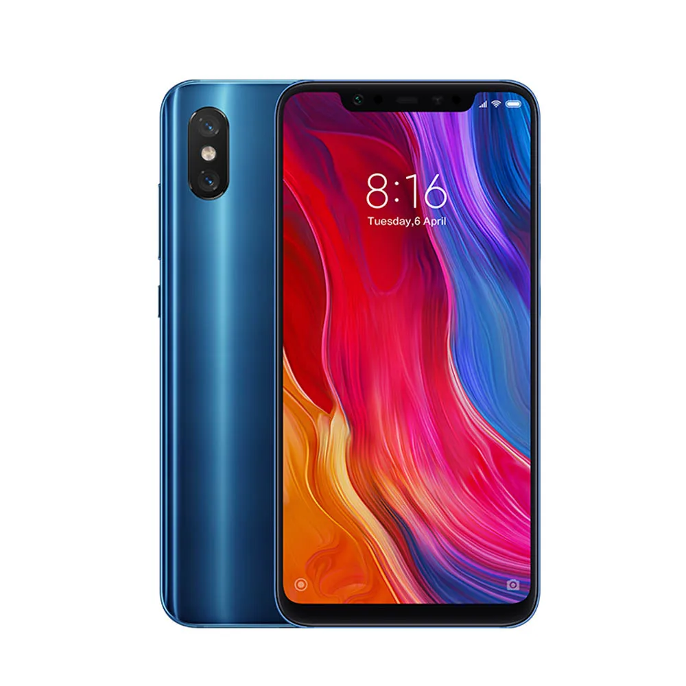 OTA+ Глобальная ПЗУ Xiaomi mi 8 mi 8 6,2" FHD+ AMOLED Snapdragon 845 6 ГБ ОЗУ 64 Гб ПЗУ 4 г LTE мобильный телефон 20.0MP AI двойная камера - Цвет: 64G Blue