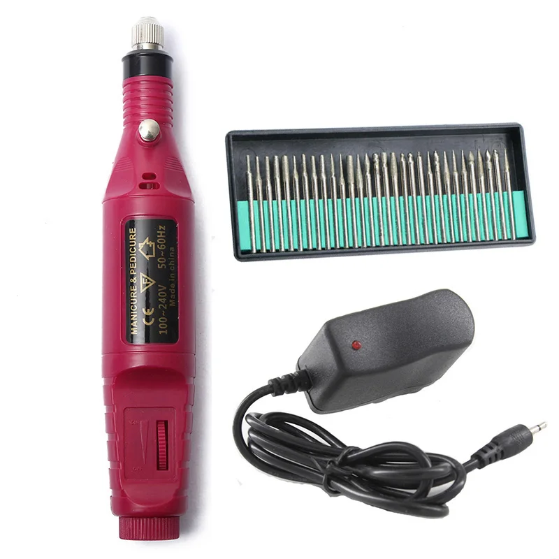 1 Набор 30 Бит профессиональная электрическая пилка для маникюра гель кутикулы