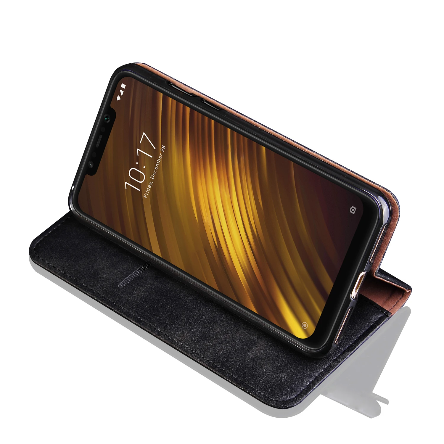 Dulcii для xiaomi Pocophone F1 чехол авто-впитывается Crazy Horse Винтаж кожаный бумажник флип |