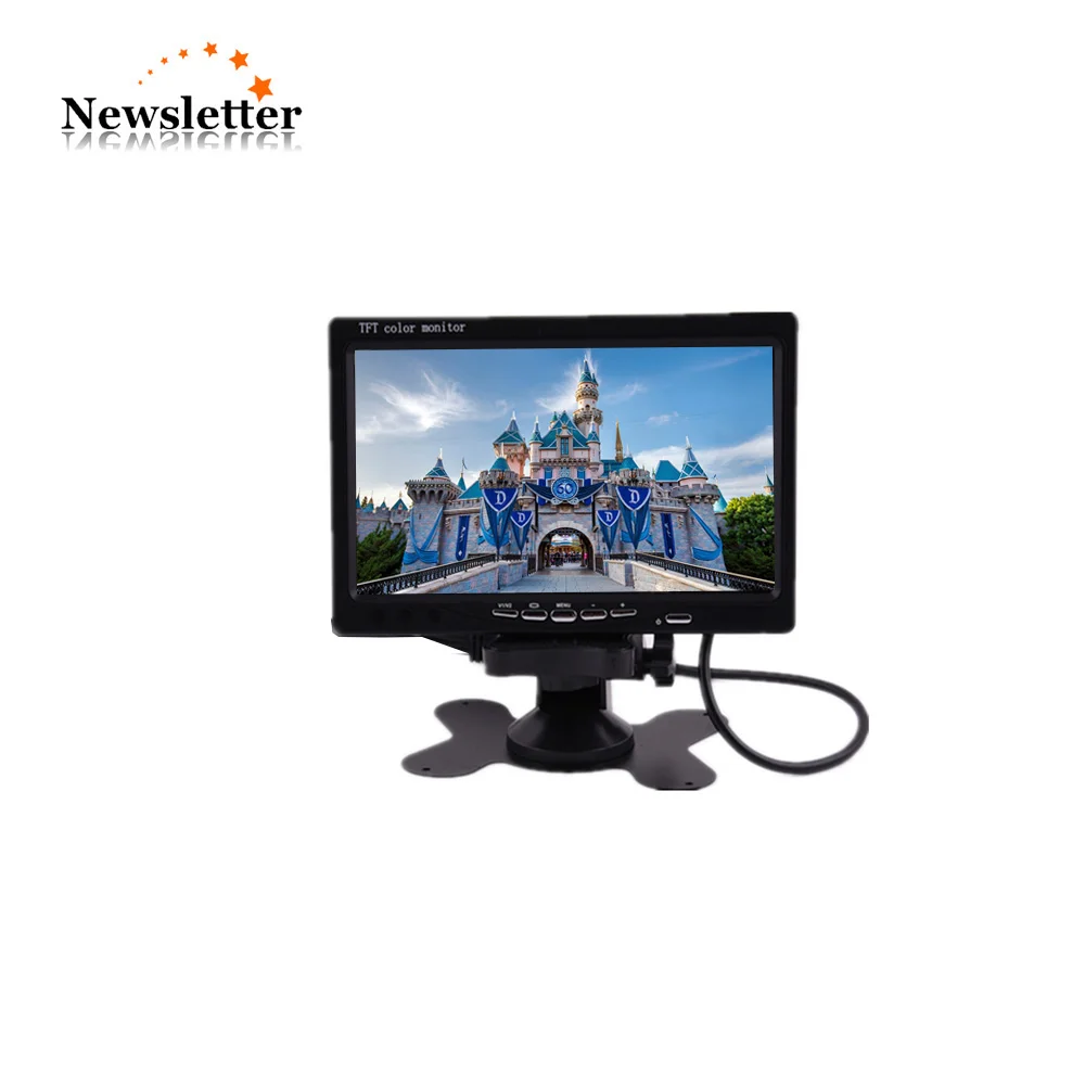 ЖК монитор для такси с разрешением HD 800*480 видеоплеер 7 дюймовый цветной tft|Монитор