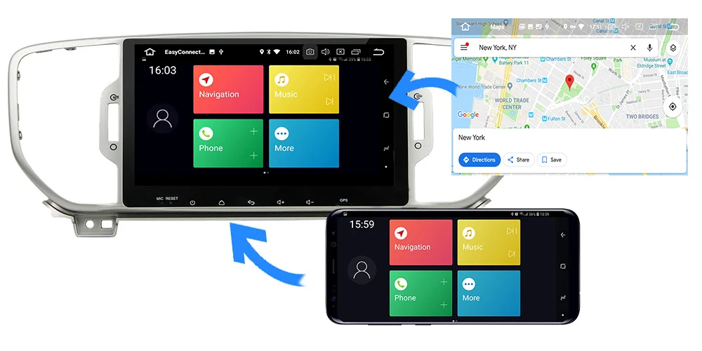 Belsee Kia Sportage 4 Гб 64 Гб 8 ядер 9 дюймов HD экран Android 9,0 Автомагнитола стерео WiFi gps навигация СБ Navi
