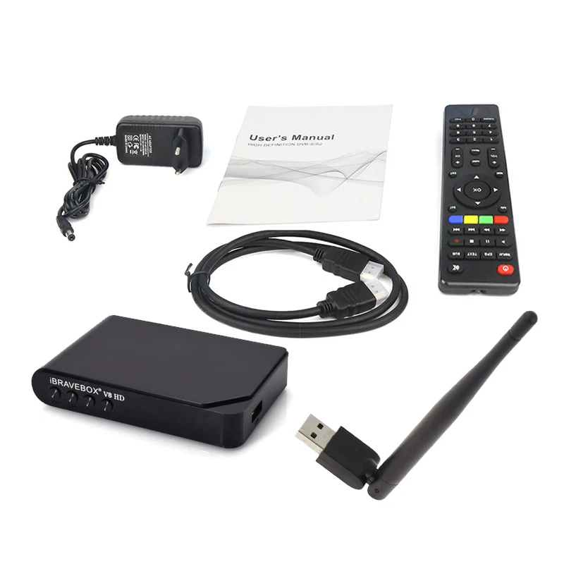 Спутниковый ТВ ресивер V8s HD DVB-S2 Full HD 1080P приемник ТВ por satélite+ wifi Anttena espauna Brasil tv sintonizad