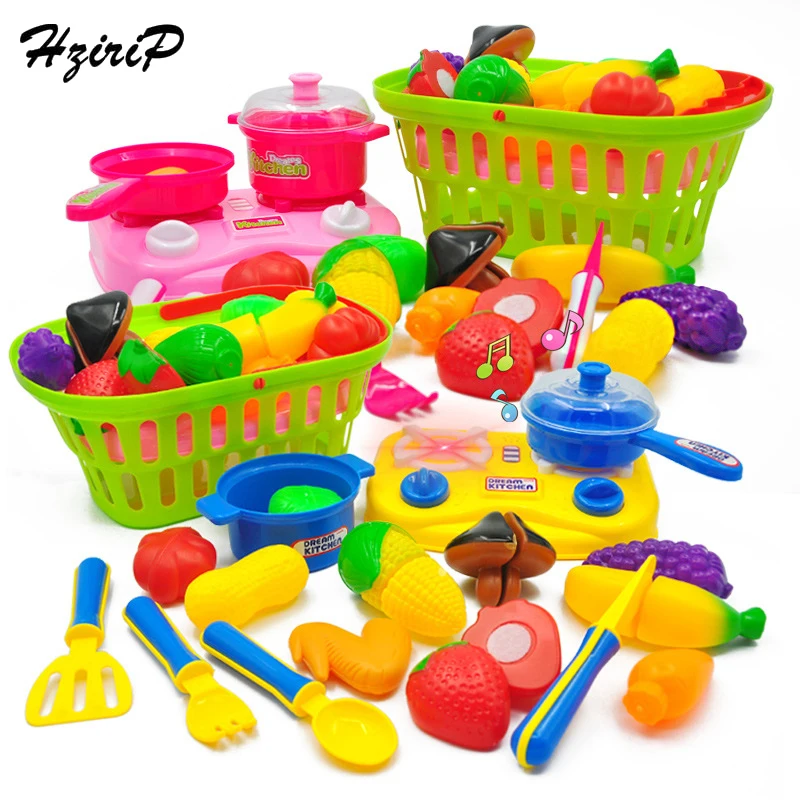 Hzirip детский игровой домик набор кухонных игрушек игрушки для фруктов симуляция и