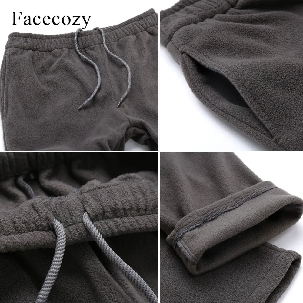 Facecozy мужские и женские зимние повседневные спортивные флисовые штаны пара