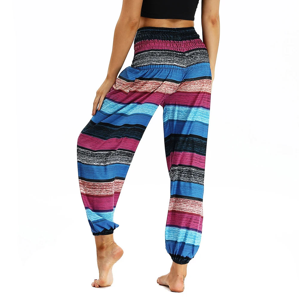 Для женщин штаны для йоги тренажерный зал тренировки Длинные шаровары брюки