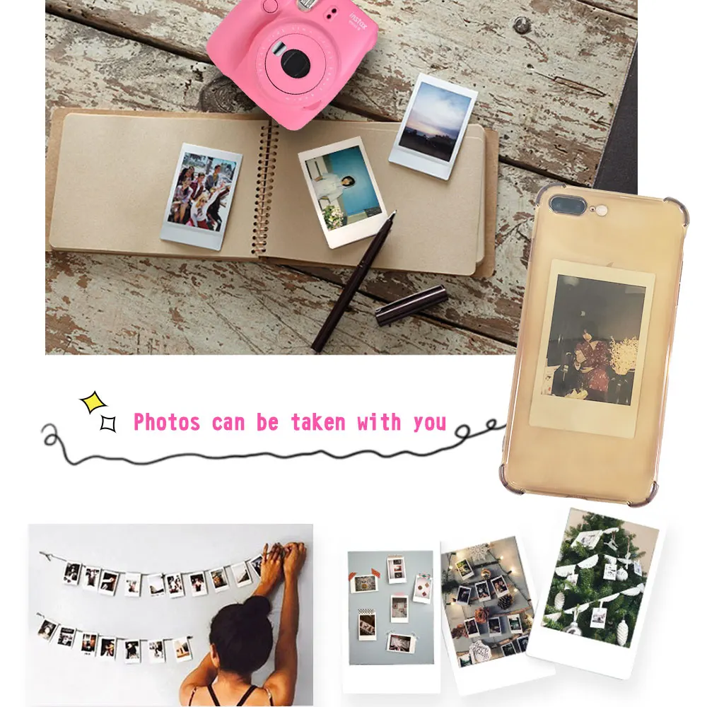 Fujifilm Instax Mini 9 Fuji мгновенная камера пленочная камера с зеркало для селфи+ 20 листов Белый 3 дюйма пленка фотобумага