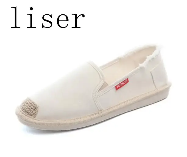 Liser парусиновая обувь женщина сезон: весна–лето в рыбацком стиле повседневная