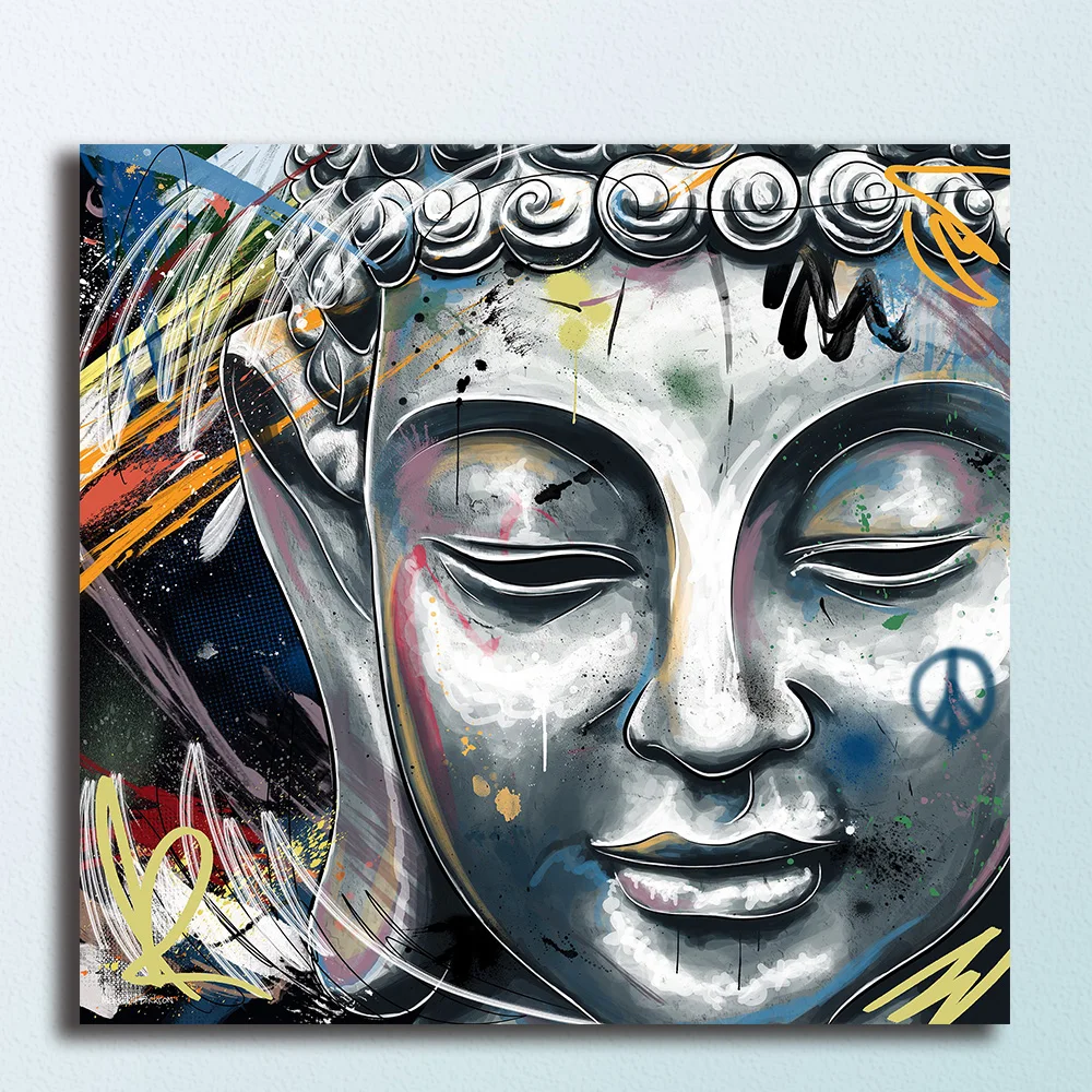 Модная масляная живопись Maxwell-Dickson Buddha настенная картина на холсте домашний декор